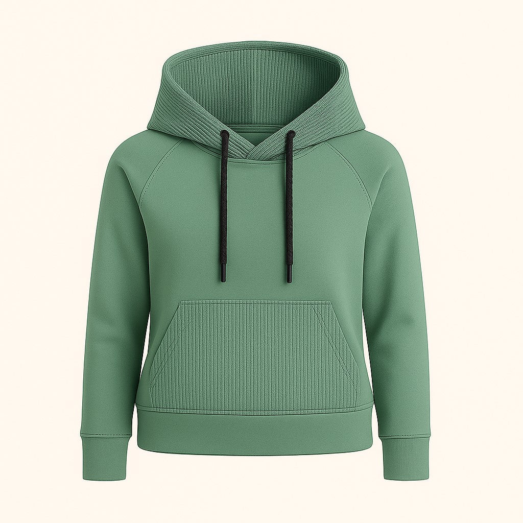 Otroški hoodie iz bombaža z žepom in kapuco – kakovostna in udobna otroška oblačila Ježek za vsak dan. Na voljo v več barvah in velikostih.